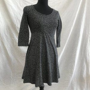 XS Xhilaration Black w White Dots Jersey Dress